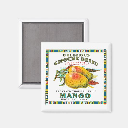 Supreme Mango Preserveert Magneet (Voorkant / Achterkant)