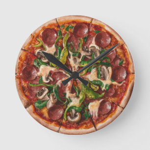 Supreme Pizza Ronde Klok