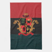 Supreme Royalty Nobility Crest Towel (Pan-Tri) Theedoek (Verticaal)