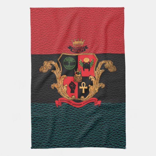 Supreme Royalty Nobility Crest Towel (Pan-Tri) Theedoek (Verticaal)