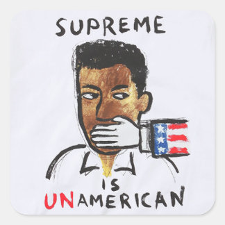 supreme  vierkante sticker