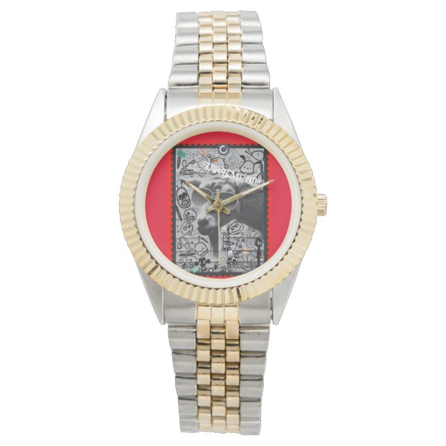 Supremegoed metaalhorloge horloge (Voorkant)