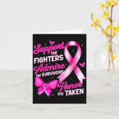 Suprt Admire Honor Breast Cancer Awareness Shirts  Kaart (Gele Bloem)