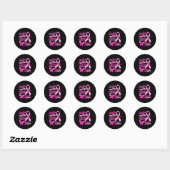 Suprt Admire Honor Breast Cancer Awareness Shirts  Ronde Sticker (Vel)
