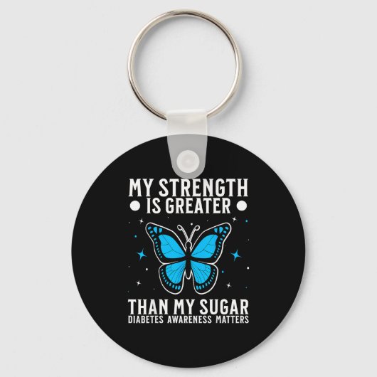 Suprt Diabetes Awareness Month Diabetes For Women  Sleutelhanger (Voorkant)
