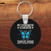 Suprt Diabetes Awareness Month Diabetes For Women  Sleutelhanger (Voorkant)