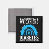 Suprt Diabetes Awareness Month For Diabetes Women  Magneet (Voorkant / Achterkant)