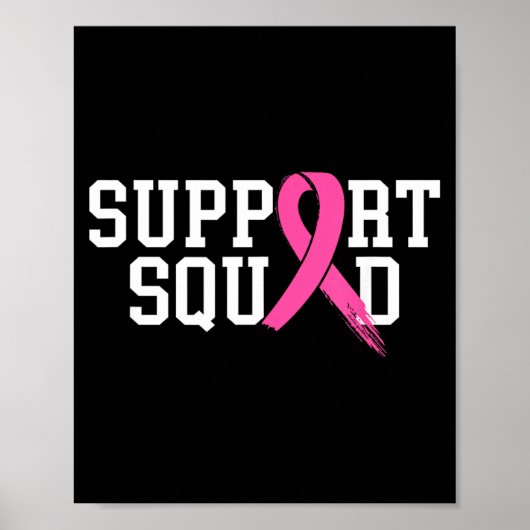 Suprt Squad Borstkanker Bewustzijns Maand nk Poster (Voorkant)