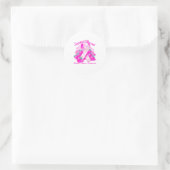 Suprt Squad Breast Cancer Awareness Nk Ribbon Wome Ronde Sticker (Tas)