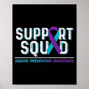 Suprt Squad Suprt Preventie van zelfmoord bewustzi Poster