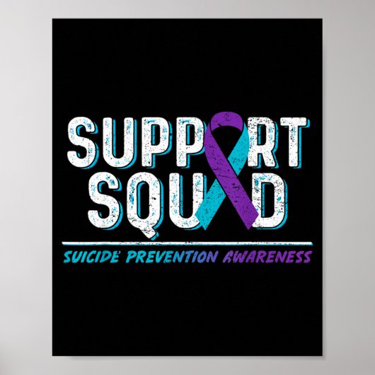 Suprt Squad Suprt Preventie van zelfmoord bewustzi Poster (Voorkant)