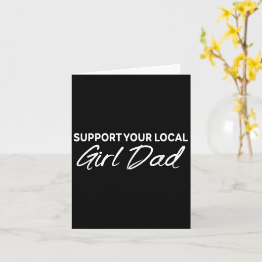 Suprt Your Local Apparel  Kaart (Gele Bloem)