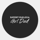 Suprt Your Local Apparel  Ronde Sticker (Voorkant)