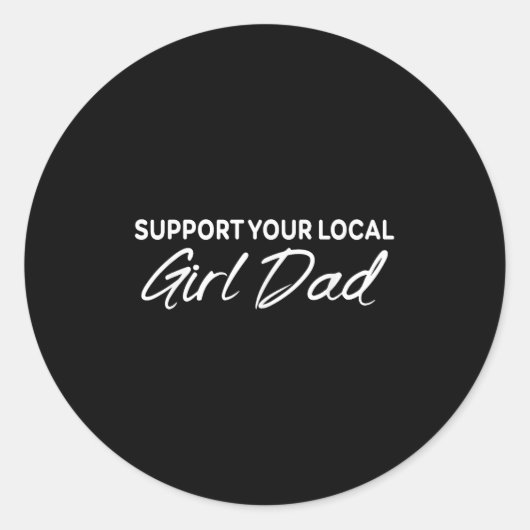 Suprt Your Local Apparel  Ronde Sticker (Voorkant)