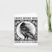 Suprt Your Local Murder Crows Before Bros Funny Kaart (Voorkant)