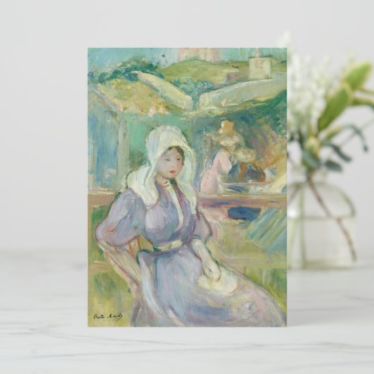 Sur La Plage à Portrieux | Berthe Morisot (Staand voorkant)