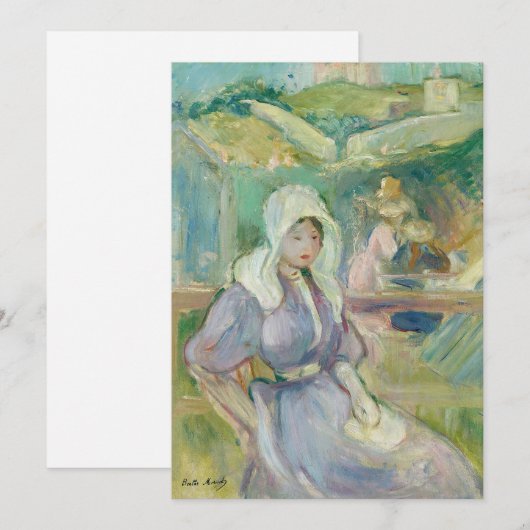 Sur La Plage à Portrieux | Berthe Morisot (Voorkant / Achterkant)