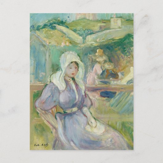 Sur La Plage à Portrieux | Berthe Morisot Briefkaart (Voorkant)