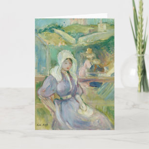 Sur La Plage à Portrieux   Berthe Morisot Kaart