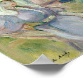 Sur La Plage à Portrieux | Berthe Morisot Poster (Hoek)