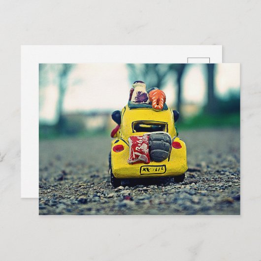 Sur la route des vacances. briefkaart (Voorkant / Achterkant)