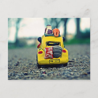 Sur la route des vacances. briefkaart