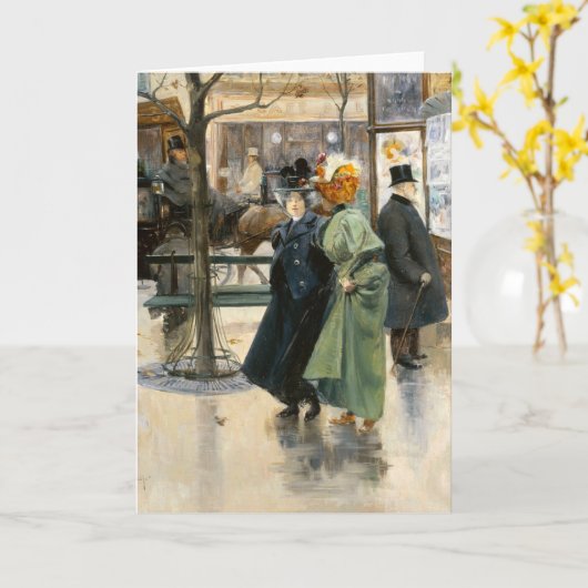 Sur les Boulevards | Louis Abel-Truchet Kaart (Gele Bloem)