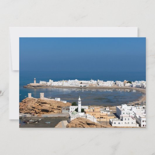 Sur-stad bij Muscat - Oman Kaart (Voorkant)