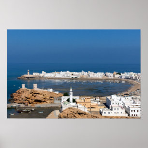 Sur-stad bij Muscat - Oman Poster
