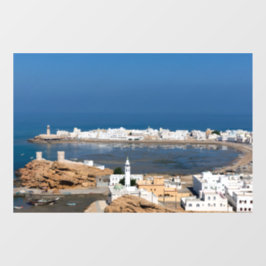 Sur-stad bij Muscat - Oman Raamsticker