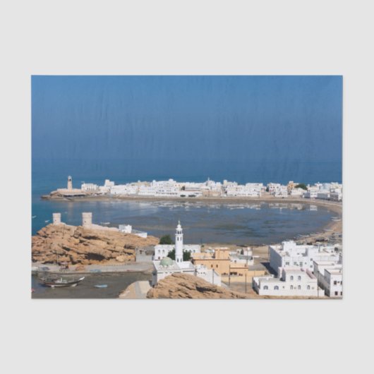 Sur stad nabij Muscat - Oman Tissuepapier (Voorkant)