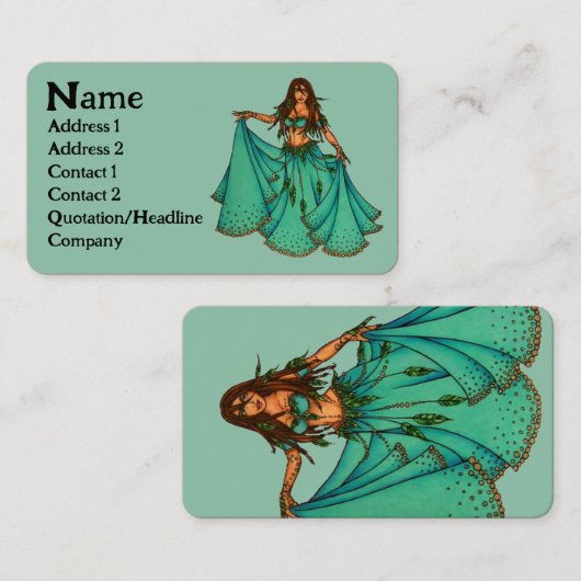 Sura Belly Dancer Visitekaartjes (Voorkant / Achterkant)