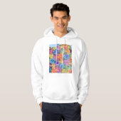 Surabaya Indonesia City Map Hoodie (Voorkant volledig)
