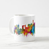 Surabaya Indonesia Skyline Koffiemok (Voorkant links)