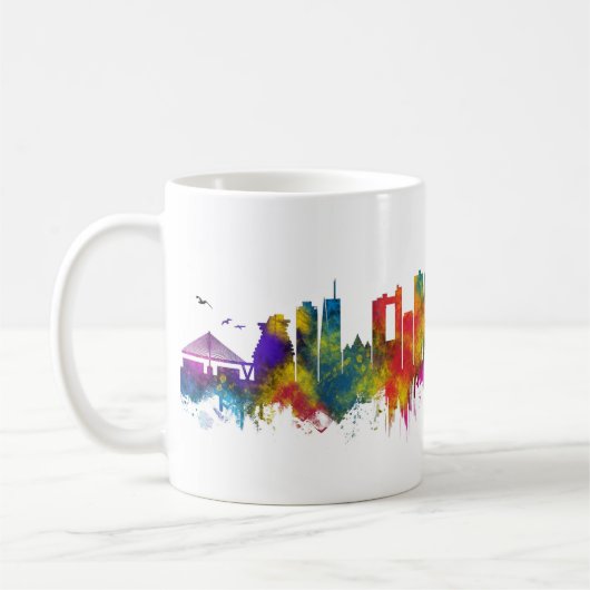 Surabaya Indonesia Skyline Koffiemok (Links)