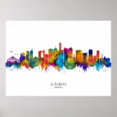 Surabaya Indonesia Skyline Poster (Voorkant)