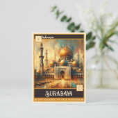 Surabaya, Indonesië | schilderij Briefkaart (Staand voorkant)