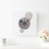 Surah An-Nas Islamic Arabic Calligraphy – Thuluth  Vierkante Klok (Huis)