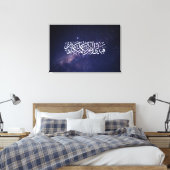 Surah Ar-Rahman Gratitude Verse Islamic Calligraph Canvas Afdruk (Insitu (Slaapkamer))