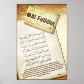 Surah Fathiha Poster (Voorkant)
