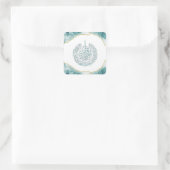 Surah Nas Quran Arabic Calligraphy Kaart Classic R Vierkante Sticker (Tas)