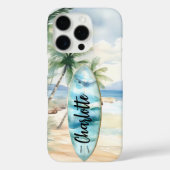 Surboard strand palmbomen naam Case-Mate iPhone case (Achterkant)