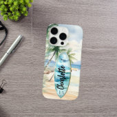 Surboard strand palmbomen naam Case-Mate iPhone case