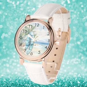 Surboard strand palmbomen naam horloge