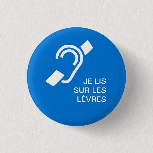 Surdité Ronde Button 3,2 Cm (Voorkant)