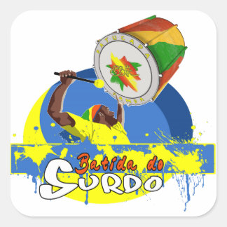 Surdo Special K Samba Batucada Brasil Vierkante Sticker