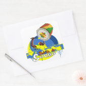 Surdo Special K Samba Batucada Brasil Vierkante Sticker (Envelop)