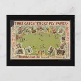 "Sure Catch" Sticky Fly Paper Briefkaart