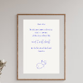 Surely Goodness and Mercy Psalm 23:6 Christian Poster