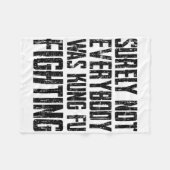 Surely Not Every Kung Fu Has Fought Karate Fleece Deken (Voorkant (Horizontaal))